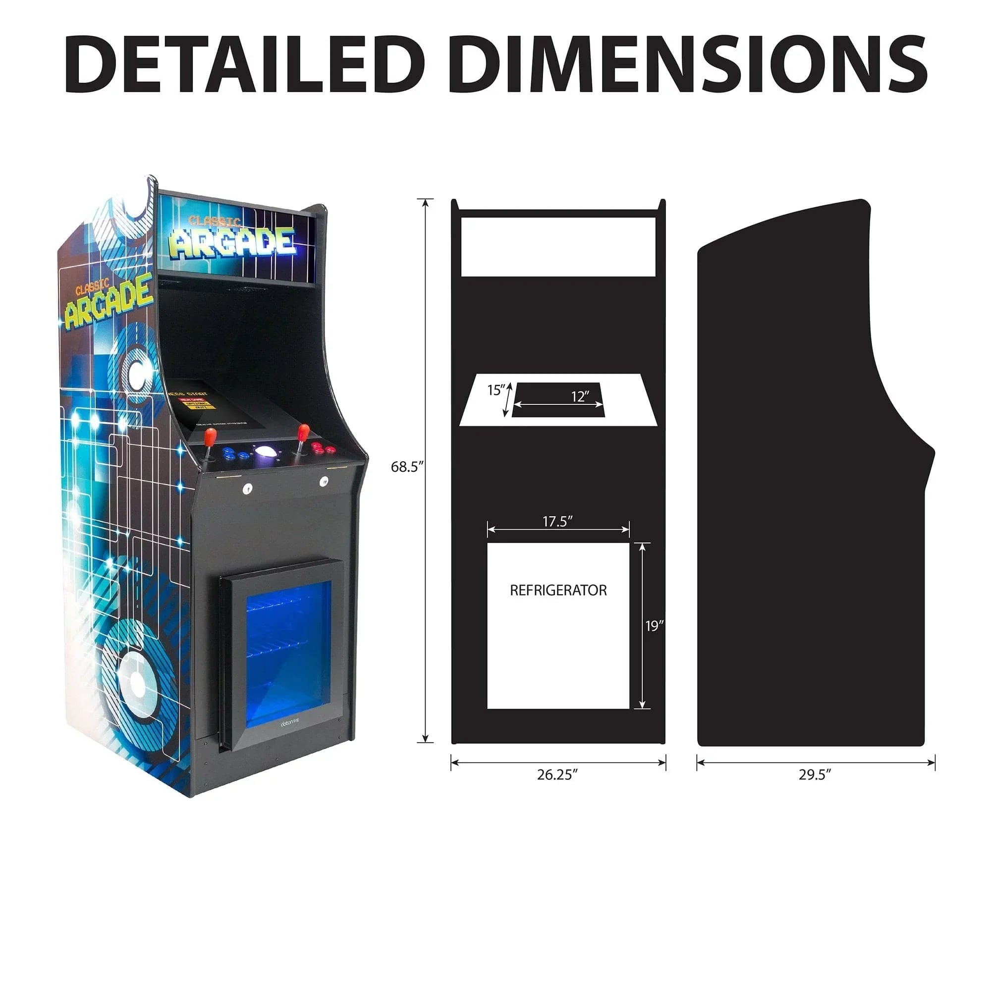 The Fridgecade Stand up Arcade