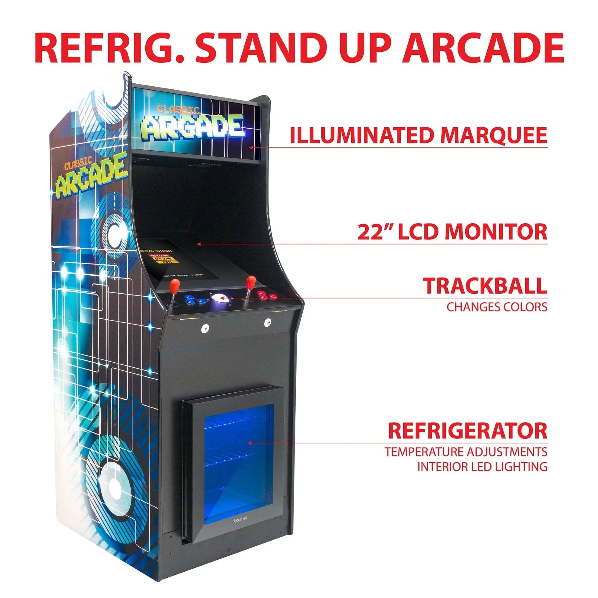 The Fridgecade Stand up Arcade