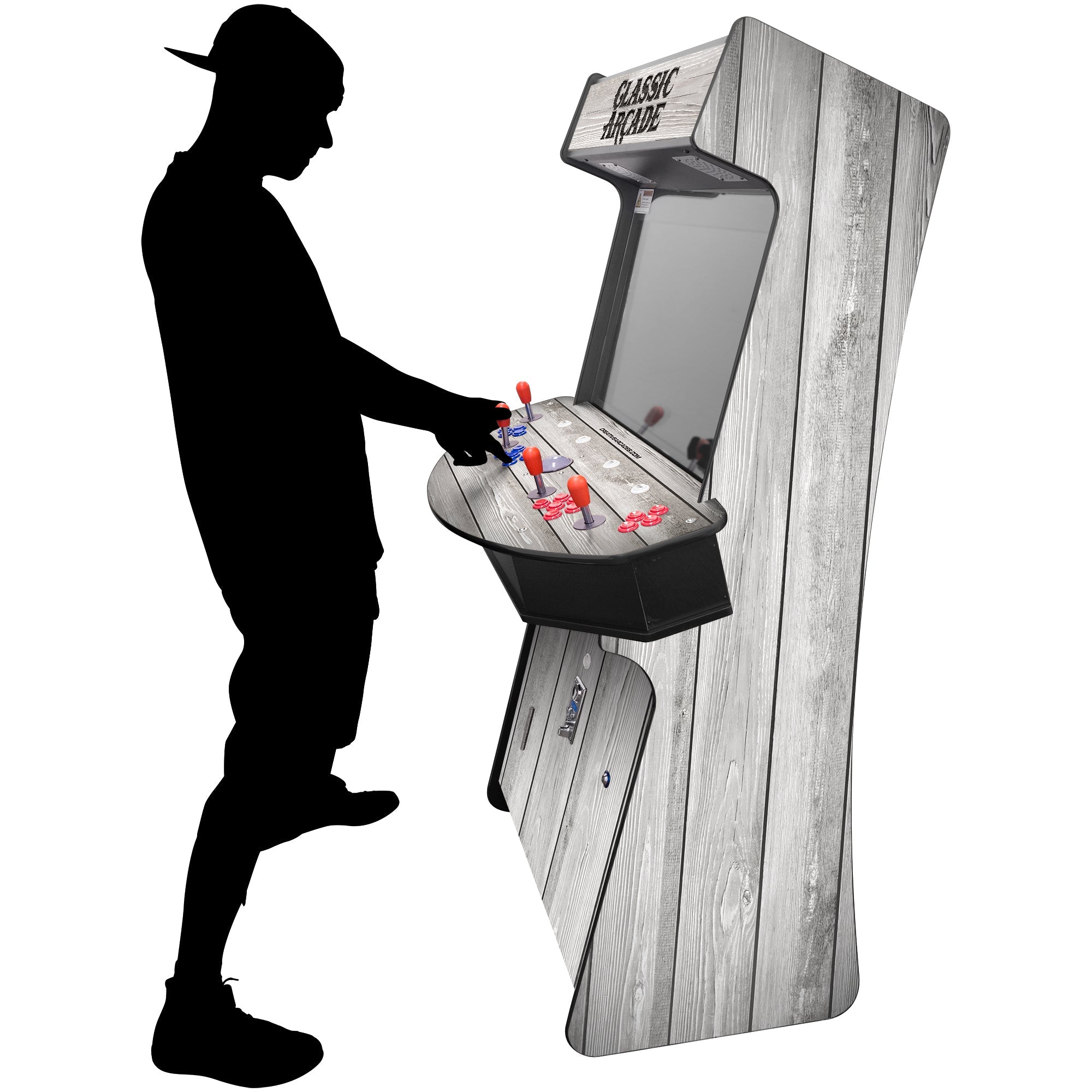 4P Slim Stand Up Arcade Machine