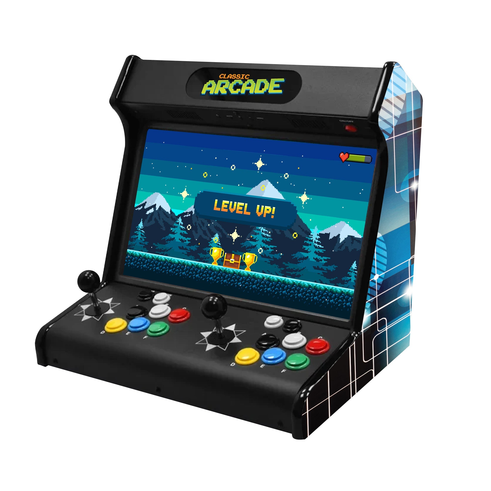 2P Mini 18.5" LCD Tabletop Arcade Machine with 23,000 Modern and Classic Games | Wifi Access | HDMI Compatible