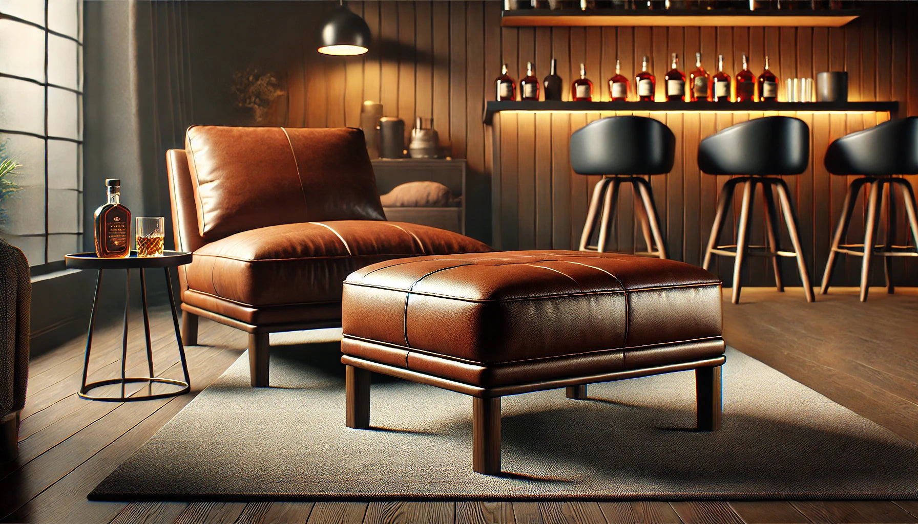 Alpha Man Redbeard ottoman set