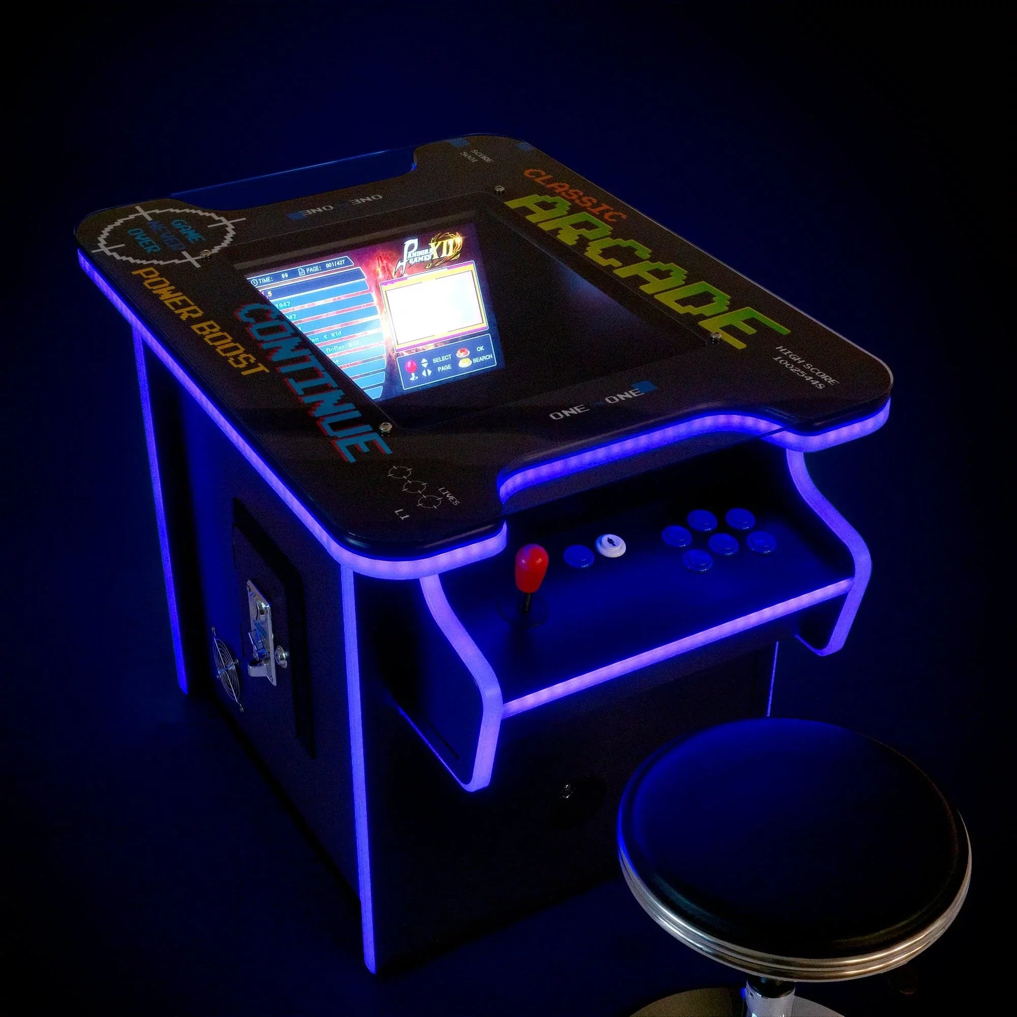 2P Dual-Screen Cocktail Arcade Machine
