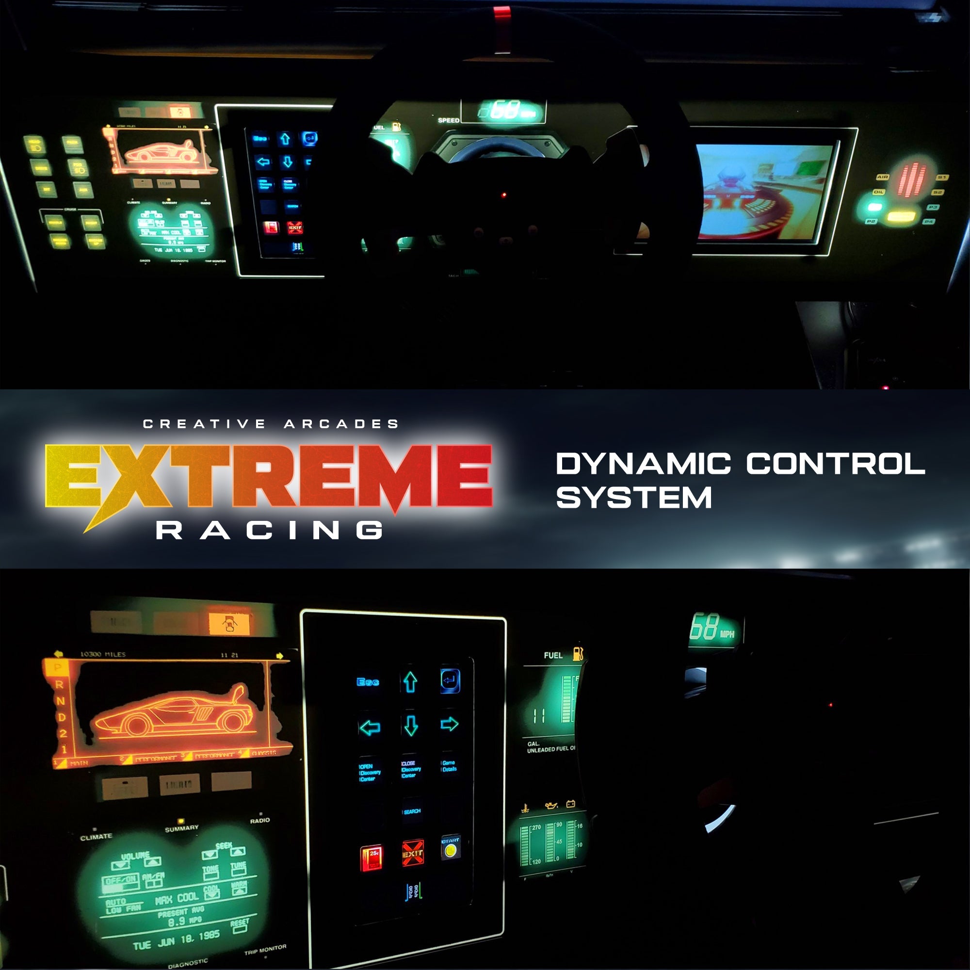 Extreme Racing Arcade Machine | 200 Classic Racing Games | Wifi Compatible