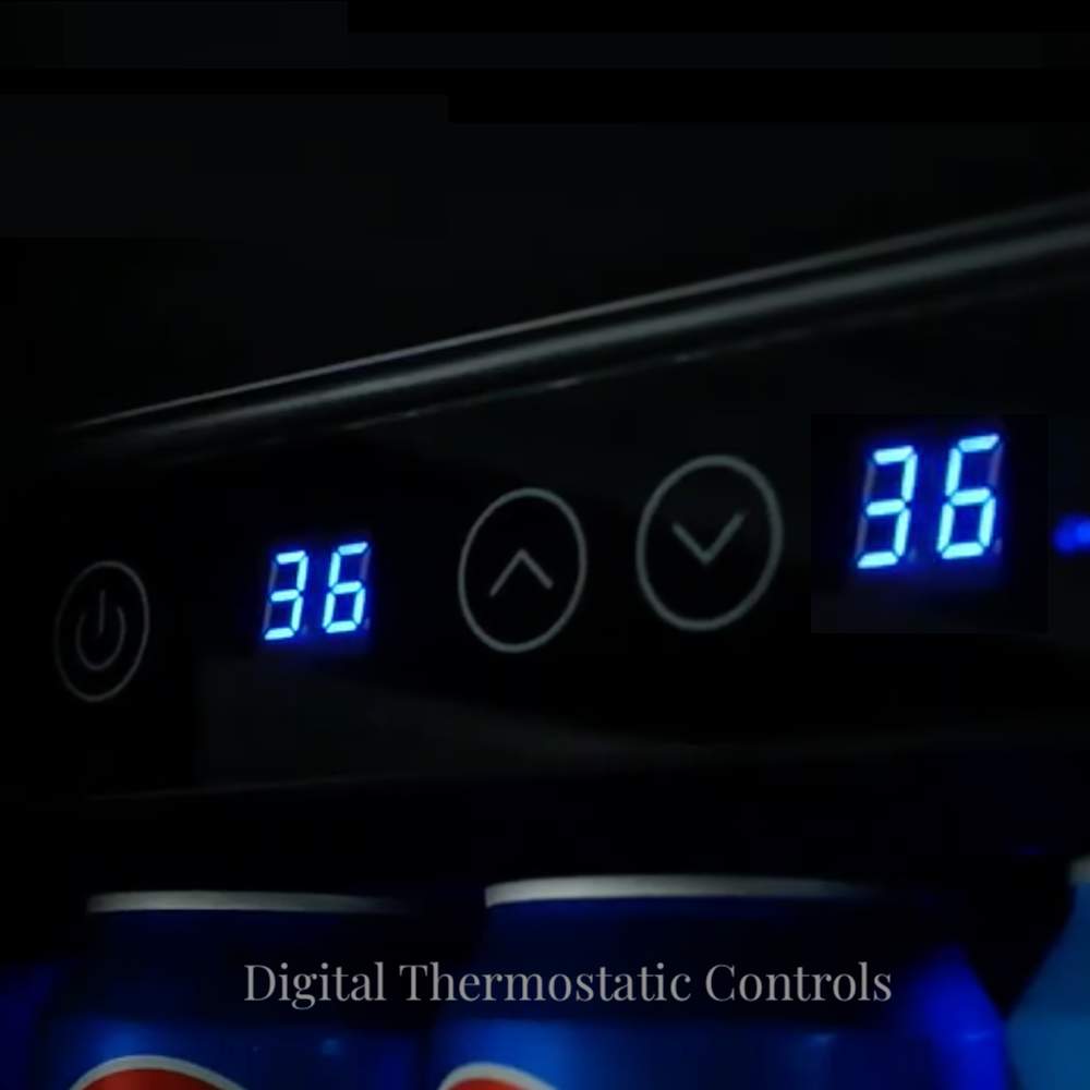 Tall Dual Zone Upright Wine Cooler | Low-E Glass & Silent Cooling